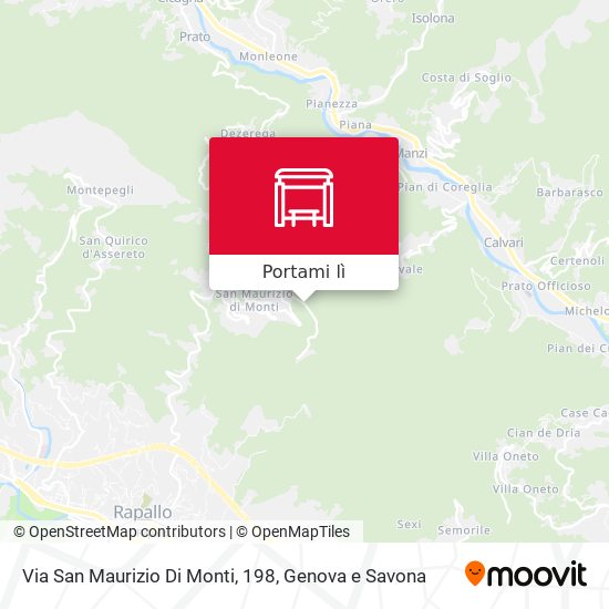 Mappa Via San Maurizio Di Monti, 198