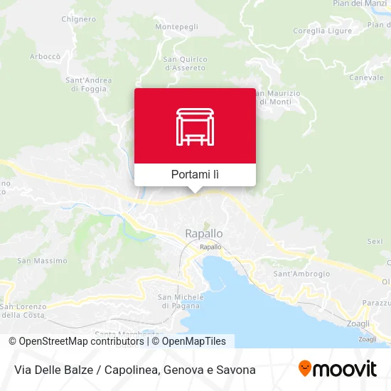 Mappa Via Delle Balze / Capolinea