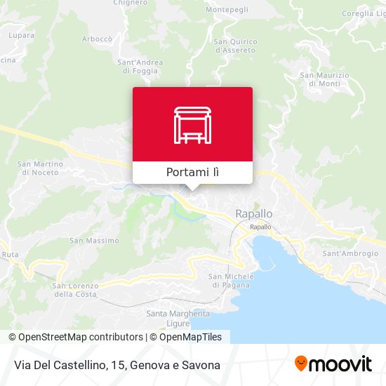 Mappa Via Del Castellino, 15