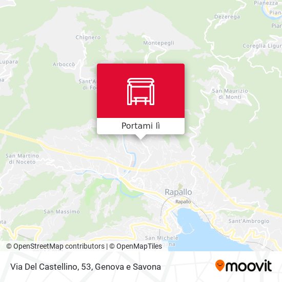 Mappa Via Del Castellino, 53