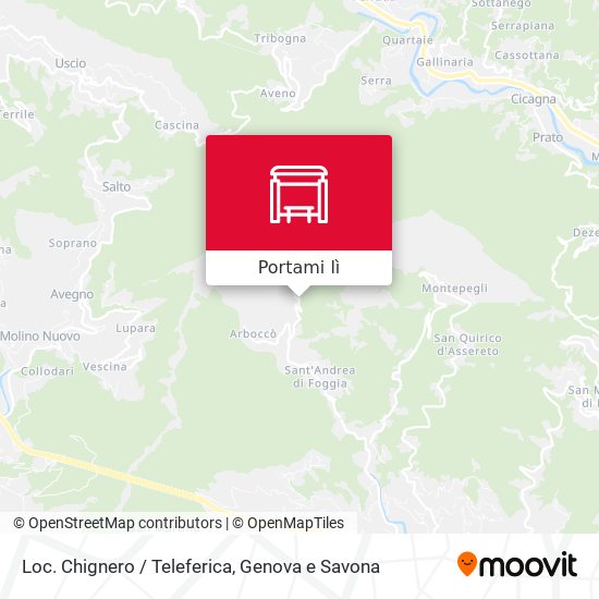 Mappa Loc. Chignero / Teleferica