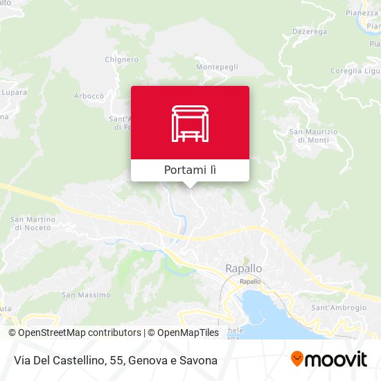 Mappa Via Del Castellino, 55