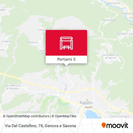 Mappa Via Del Castellino, 78