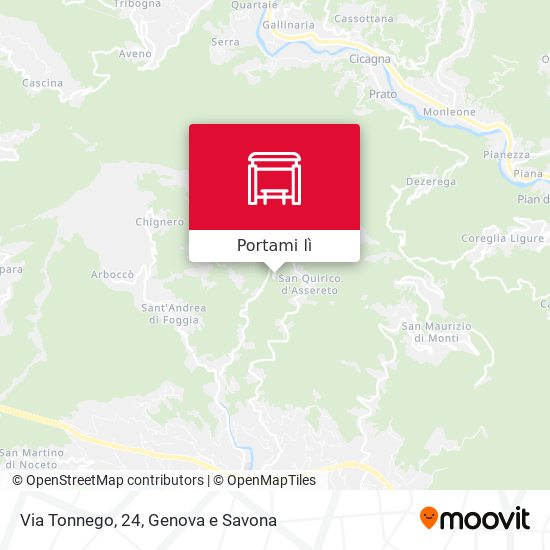 Mappa Via Tonnego, 24