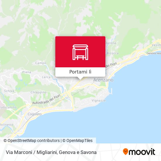 Mappa Via Marconi / Migliarini