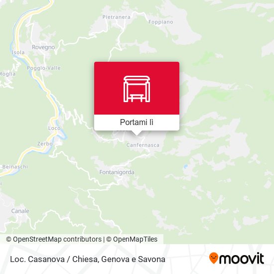 Mappa Loc. Casanova / Chiesa