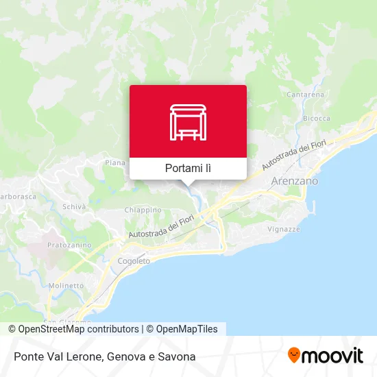 Mappa Ponte Val Lerone