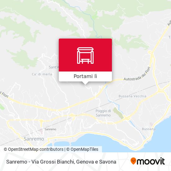 Mappa Sanremo - Via Grossi Bianchi