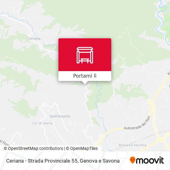 Mappa Ceriana - Strada Provinciale 55