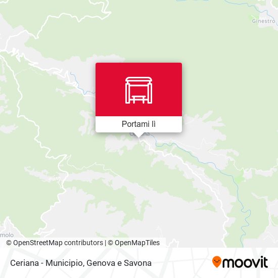 Mappa Ceriana - Municipio