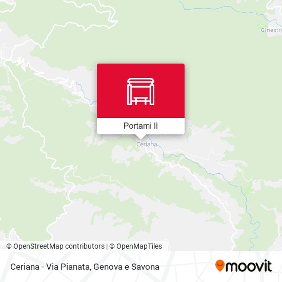 Mappa Ceriana - Via Pianata