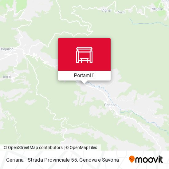 Mappa Ceriana - Strada Provinciale 55