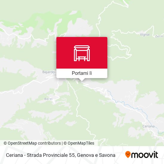 Mappa Ceriana - Strada Provinciale 55