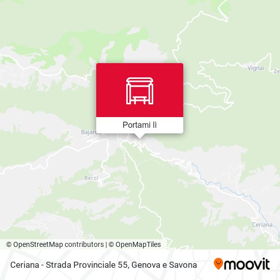 Mappa Ceriana - Strada Provinciale 55
