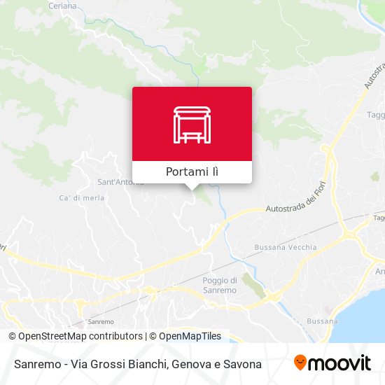 Mappa Sanremo - Via Grossi Bianchi