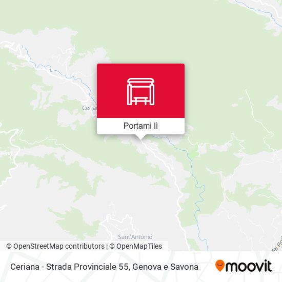 Mappa Ceriana - Strada Provinciale 55