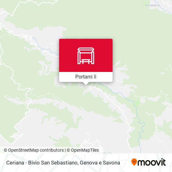 Mappa Ceriana - Bivio San Sebastiano