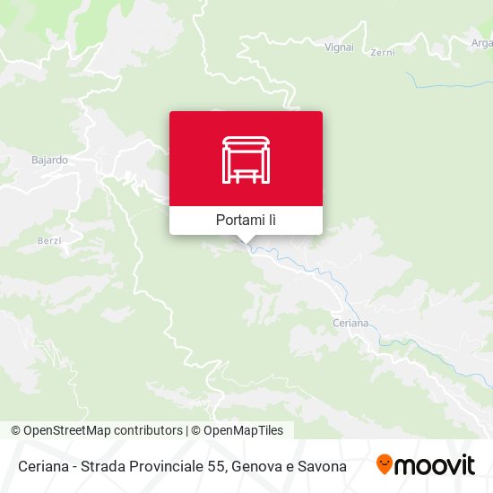 Mappa Ceriana - Strada Provinciale 55