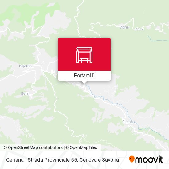 Mappa Ceriana - Strada Provinciale 55
