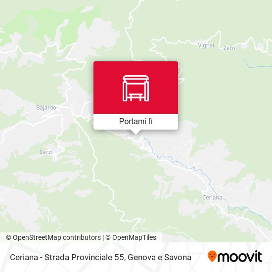 Mappa Ceriana - Strada Provinciale 55