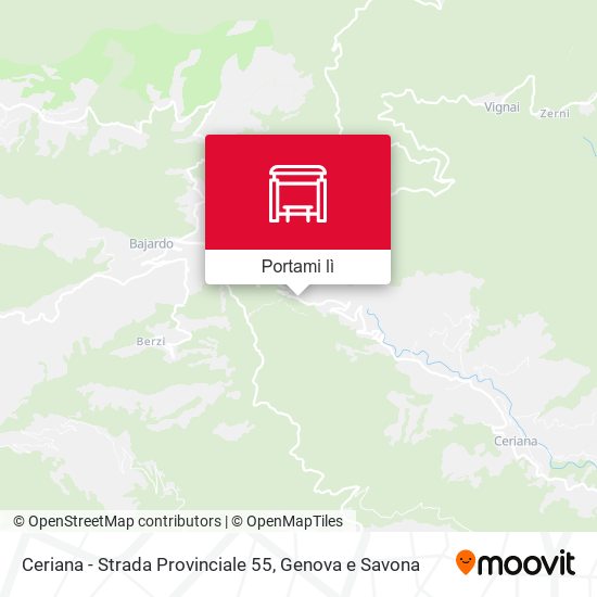 Mappa Ceriana - Strada Provinciale 55