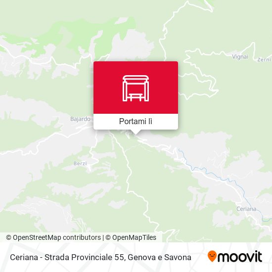 Mappa Ceriana - Strada Provinciale 55