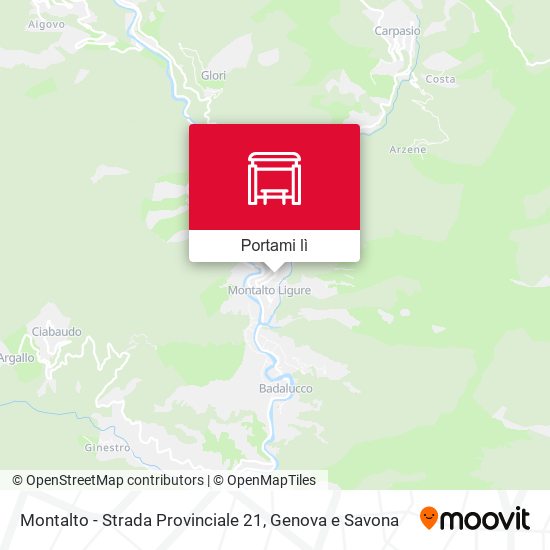 Mappa Montalto - Strada Provinciale 21