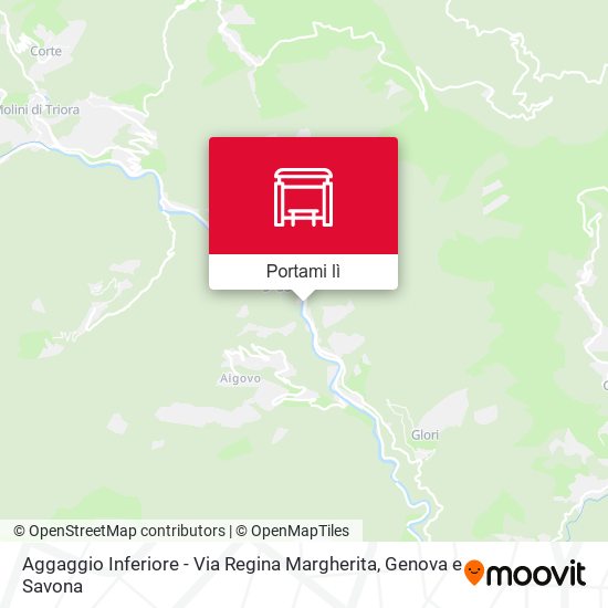 Mappa Aggaggio Inferiore - Via Regina Margherita