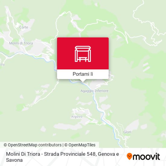 Mappa Molini Di Triora - Strada Provinciale 548