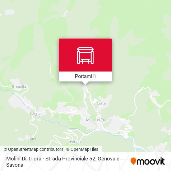 Mappa Molini Di Triora - Strada Provinciale 52