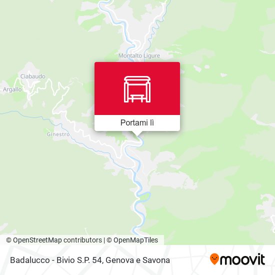 Mappa Badalucco - Bivio S.P. 54