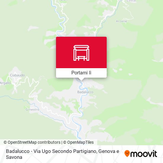Mappa Badalucco - Via Ugo Secondo Partigiano