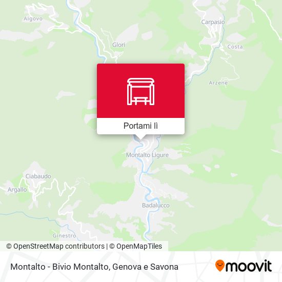 Mappa Montalto - Bivio Montalto