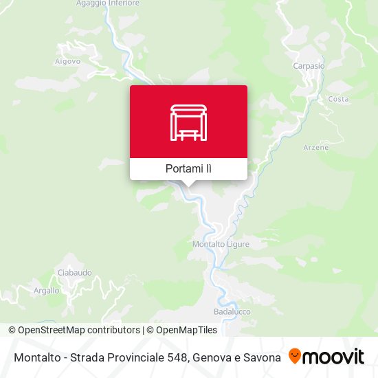 Mappa Montalto - Strada Provinciale 548