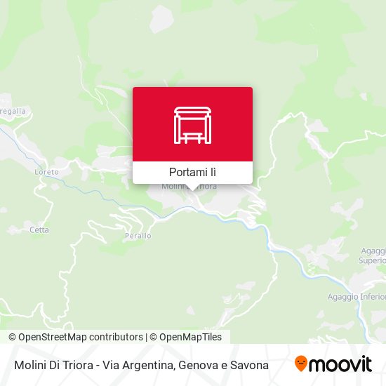 Mappa Molini Di Triora - Via Argentina