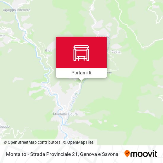 Mappa Montalto - Strada Provinciale 21
