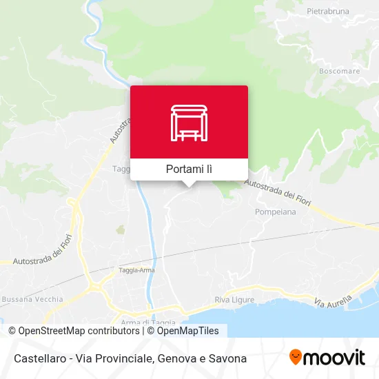 Mappa Castellaro - Via Provinciale