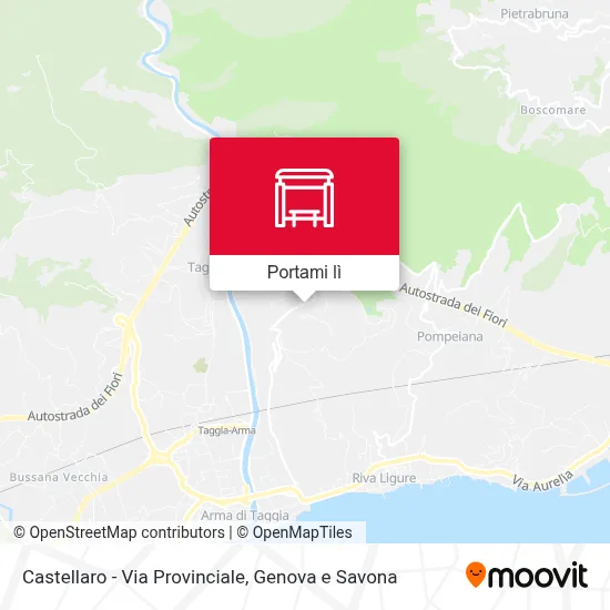 Mappa Castellaro - Via Provinciale