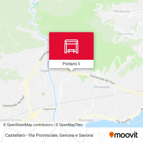 Mappa Castellaro - Via Provinciale