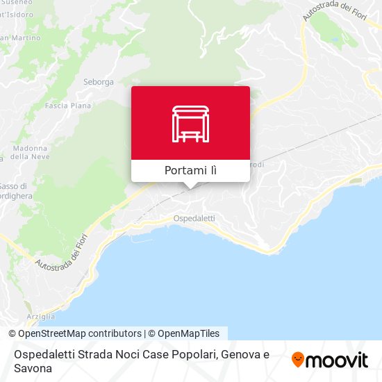 Mappa Ospedaletti Strada Noci Case Popolari