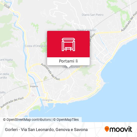 Mappa Gorleri - Via San Leonardo