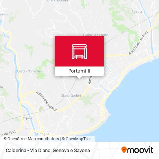 Mappa Calderina - Via Diano