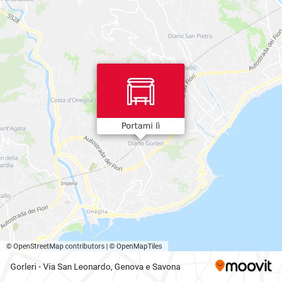 Mappa Gorleri - Via San Leonardo