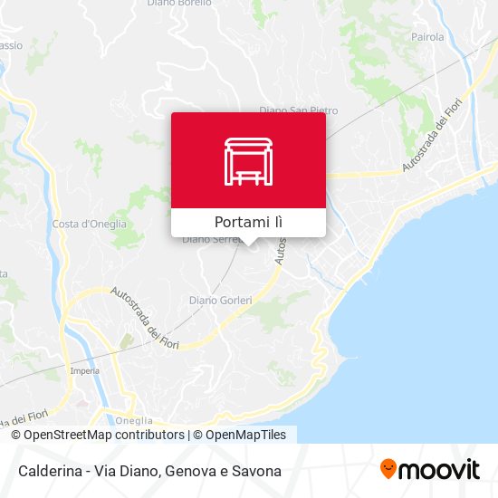 Mappa Calderina - Via Diano