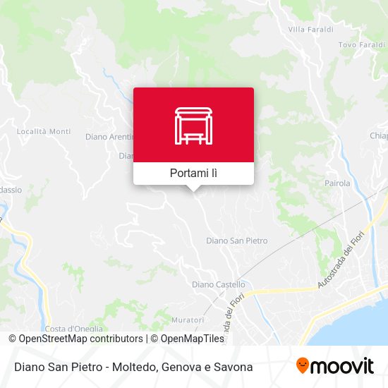 Mappa Diano San Pietro - Moltedo