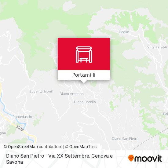 Mappa Diano San Pietro - Via XX Settembre