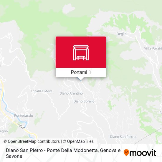 Mappa Diano San Pietro - Ponte Della Modonetta