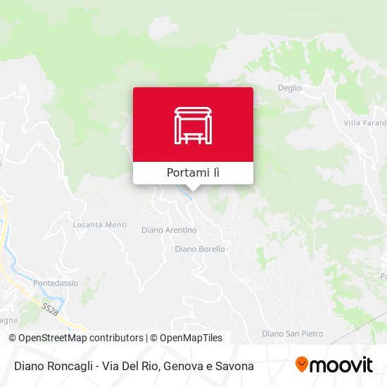Mappa Diano Roncagli - Via Del Rio