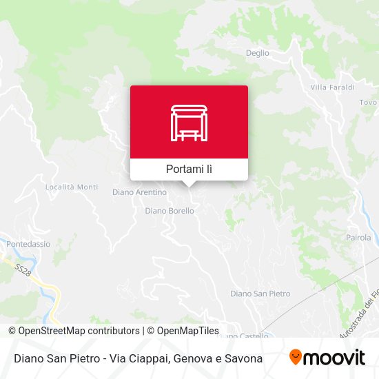 Mappa Diano San Pietro - Via Ciappai