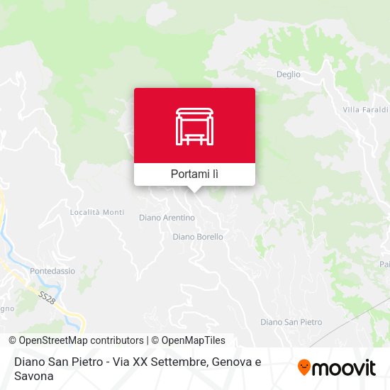 Mappa Diano San Pietro - Via XX Settembre